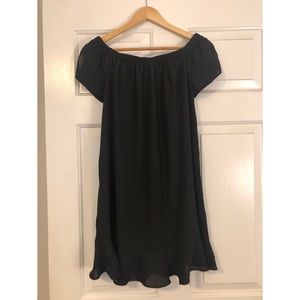 Black off the shoulder dress